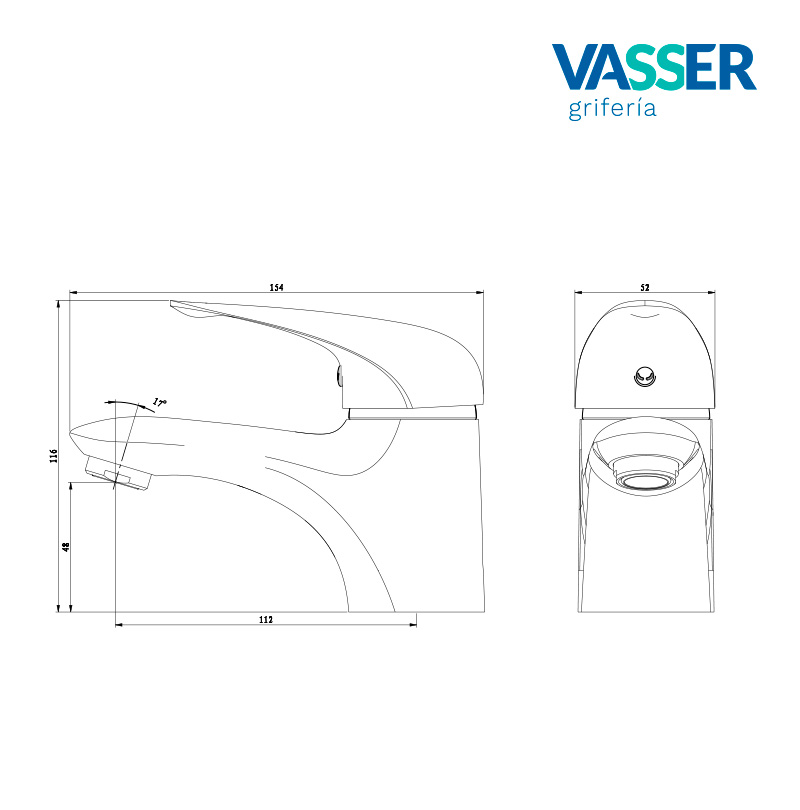 KASSIA Monocomando LAVATORIO - VASSER