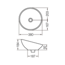 FERRUM TORI - BACHA TORI RED D 38 CM