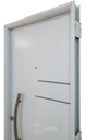 Puerta CURVA (16) -80cm - Blanca - Derecha - Linea LUJAN