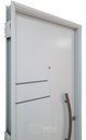 Puerta CURVA (16) -80cm - Blanca - Izquierda - Linea LUJAN