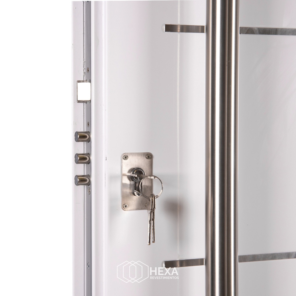 Puerta Antibarreta IMPERIA (56) -80cm - Blanca - Derecha - Linea PREMIUM