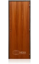 Puerta CEDRO Australiano 60cm Izquierda Marco Chapa 6,5cm  - ECOABERTURAS