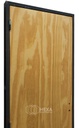 Puerta PINO 70cm Derecha Marco Chapa 6,5cm  - ECOABERTURAS