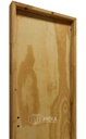 PUERTA DE PINO 80cm Derecha MARCO MADERA 9cm