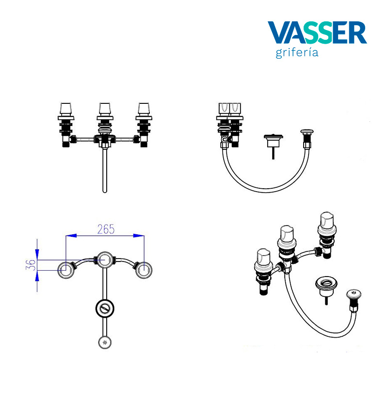 GALENA STD BIDET - VASSER