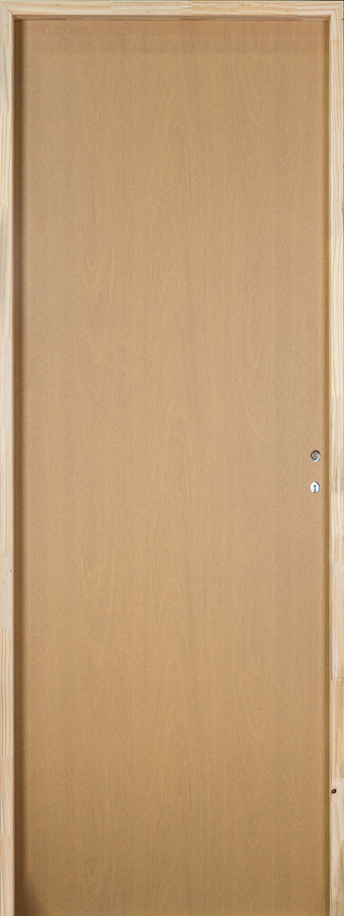 Puerta Nativa ENCHAPADA - 80cm - Marco Madera 10cm