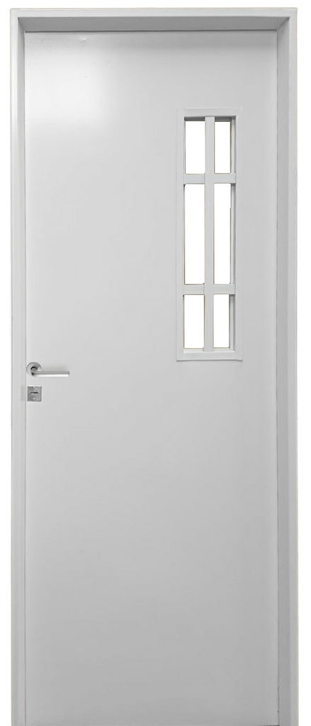 PUERTA DE CHAPA DOBLE MOD.120 (Mirador Lateral) - 80cm