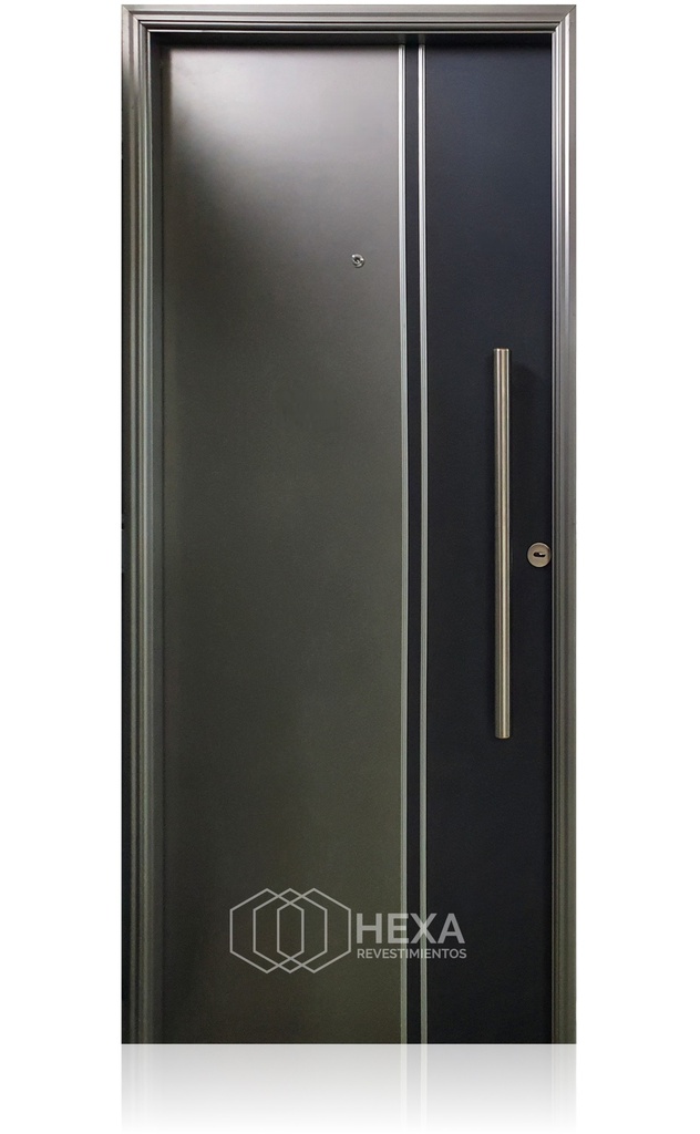 OFERTA! Puerta BICOLOR (70) -80cm - Champagne - Izquierda - Linea PAVIR