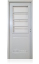 Puerta FLORENCIA (19) MEDIO VIDRIO -80cm - Blanca - Izquierda - Linea LUJAN