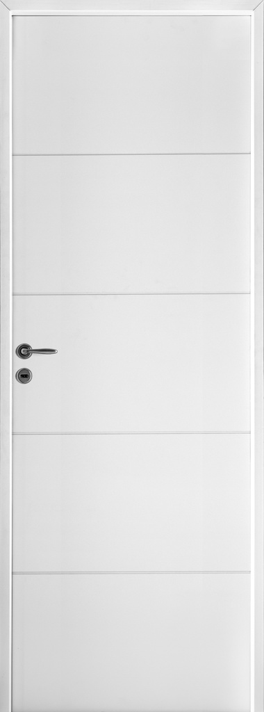 Puerta DOMMO H - 80cm - Marco Madera 10cm - Linea Pantografiada - Derecha