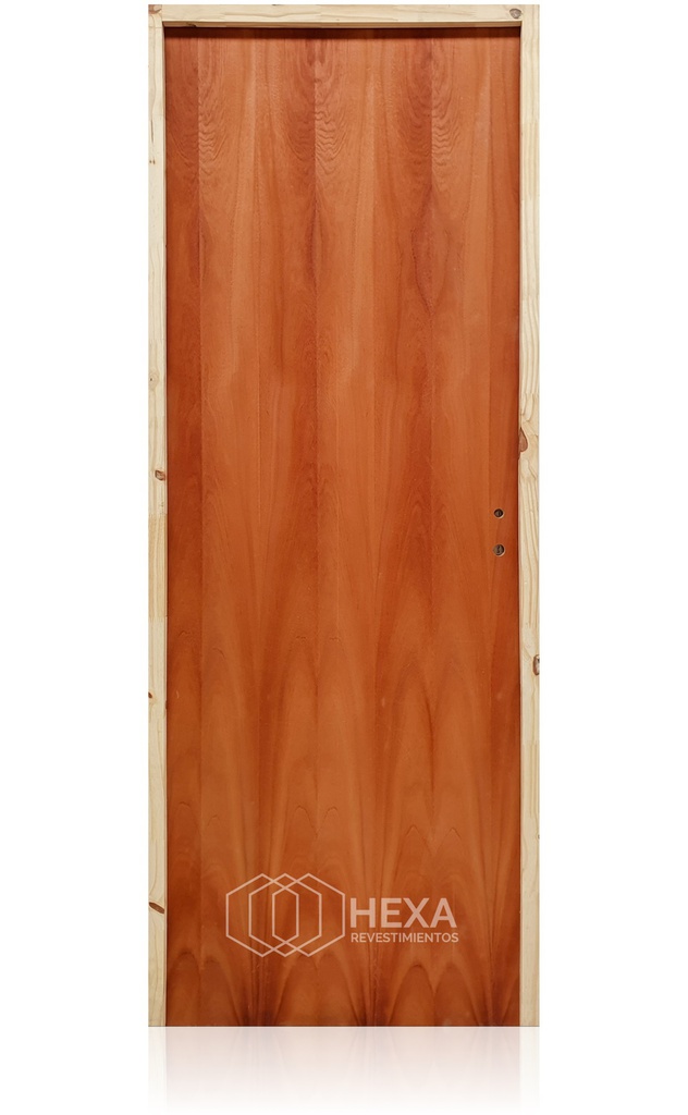 Puerta CEDRO Australiano 60cm Izquierda Marco Pino 6,5cm  - ECOABERTURAS