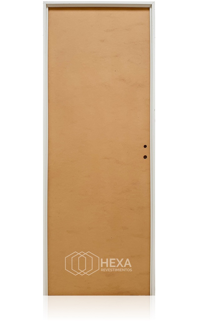 Puerta MDF 70cm Izquierda Marco Aluminio 8cm  - ECOABERTURAS