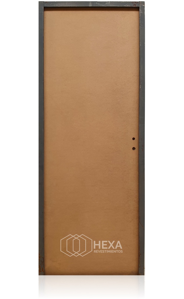 Puerta MDF 60cm Izquierda Marco Chapa 6,5cm  - ECOABERTURAS