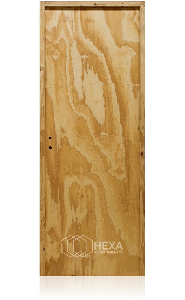 Puerta PINO 60cm Derecha Marco Pino 6,5cm  - ECOABERTURAS