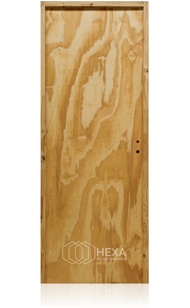 Puerta PINO 70cm Izquierda Marco Pino 6,5cm  - ECOABERTURAS