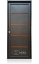 Puerta de Chapa Simple MOD.2021 Negro 80cm Derecha