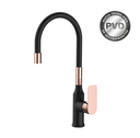 AGATHA Black &amp; Rose Gold - COCINA MESADA Monocomando - VASSER *