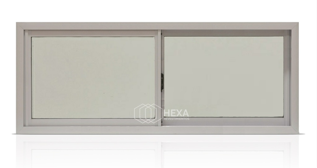 VENTANA CORREDIZA 150x060 VIDRIO ENTERO 