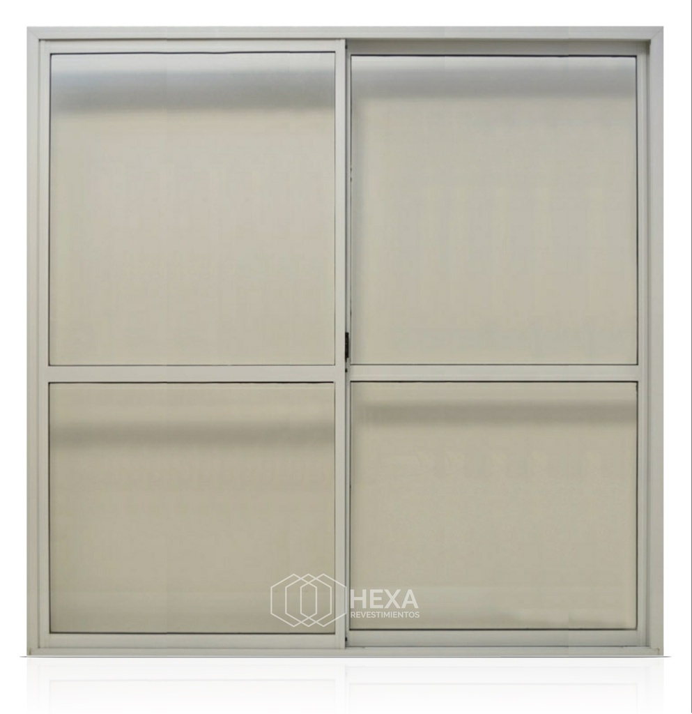 VENTANA CORREDIZA 200x200 VIDRIO ENTERO c/Umbral