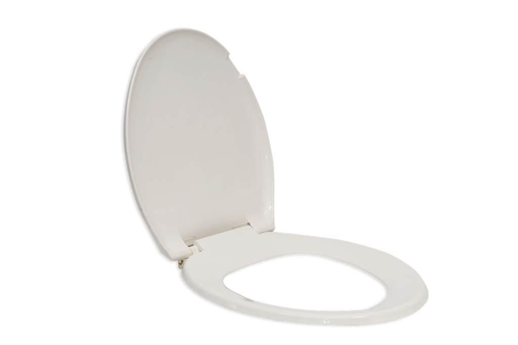 ASIENTO P/INODORO OVALADO BLANCO UNIVERSAL 8 MM