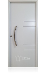 Puerta CURVA (16) -80cm - Blanca - Derecha - Linea LUJAN