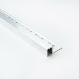 [A10B] OMEGA ALUMINIO - 10x10mm x 2500mm - PLATA BRILLANTE