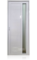 [PAT36VL80D] PUERTA ALUMINIO TUBULAR 36mm - VIDRIO LATERAL - 80cm - Derecha