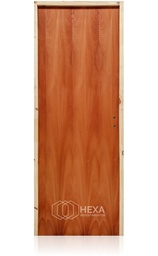 [ECOCAMA60I] Puerta CEDRO Australiano 60cm Izquierda Marco Pino 6,5cm  - ECOABERTURAS