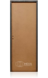 [ECOMDCH60D] Puerta MDF 60cm Derecha Marco Chapa 6,5cm  - ECOABERTURAS