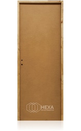 [ECOMDMA60D] Puerta MDF 60cm Derecha Marco Pino 6,5cm  - ECOABERTURAS