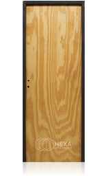 [ECOPICH60D] Puerta PINO 60cm Derecha Marco Chapa 6,5cm  - ECOABERTURAS