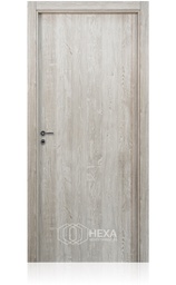 [TEKSL80M10NED] Puerta Tekstura Lisa 80cm Marco Madera 10cm - Nevada Derecha