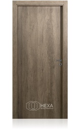 [TEKSL70M10NOI] Puerta Tekstura Lisa 70cm Marco Madera 10cm - Nogal Izquierda