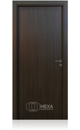 [TEKSL80M10WEI] Puerta Tekstura Lisa 80cm Marco Madera 10cm - Wengue Izquierda