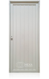 [CHS108CBD] Puerta de Chapa Simple MOD.108 (Ciega) Blanco 80cm Derecha