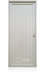 [CHS108CBI] Puerta de Chapa Simple MOD.108 (Ciega) Blanco 80cm Izquierda